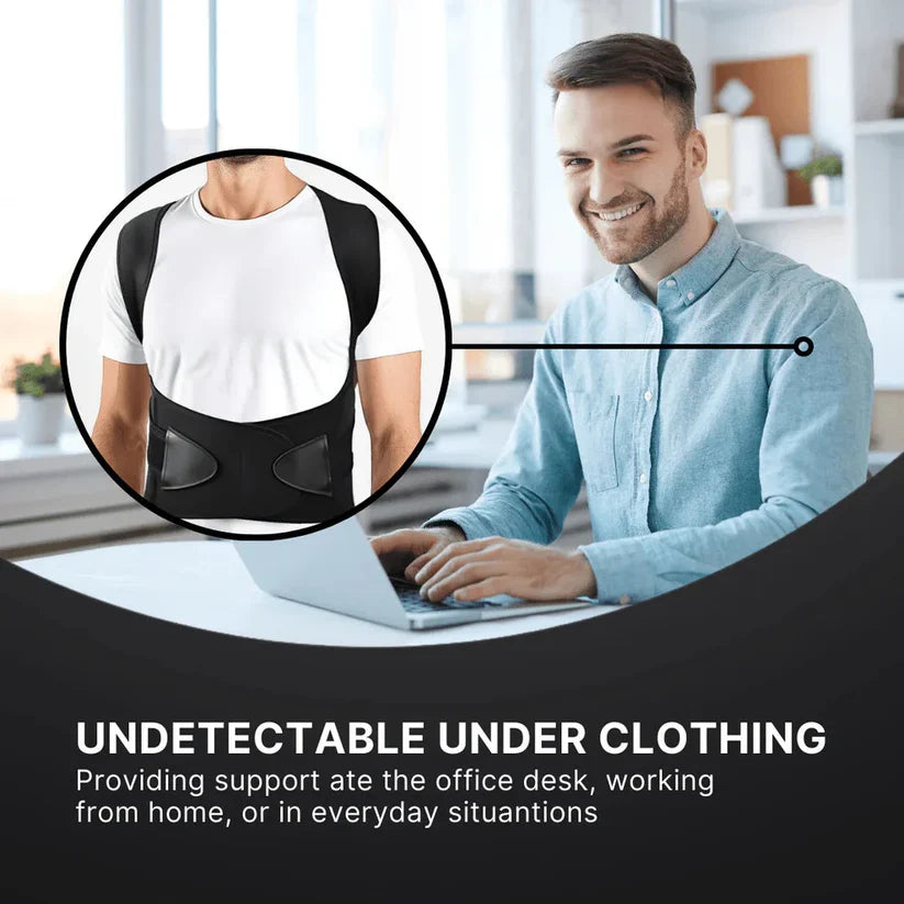 Posture Corrector Free Size Designed to provide exceptional Back Straight And Shoulder Support Belt