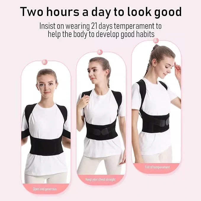 Posture Corrector Free Size Designed to provide exceptional Back Straight And Shoulder Support Belt